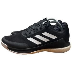 ADIDAS Crazyflight Low Women's Sz 9 Athletic Sneakers Black White Running READ